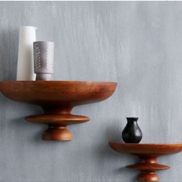 West Elm Wall Decor West Elm Turned Wood Demi Shelf Poshmark